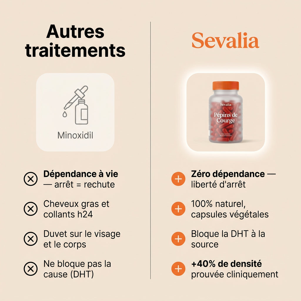 Pépins de Courge Softgels — Anti-DHT Naturel
